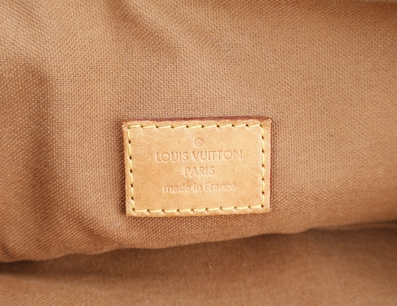 LOUIS VUITTON ODEON MONOGRAM CANVAS GOLD HARDWARE WITH STRAPS AND DUST COVER