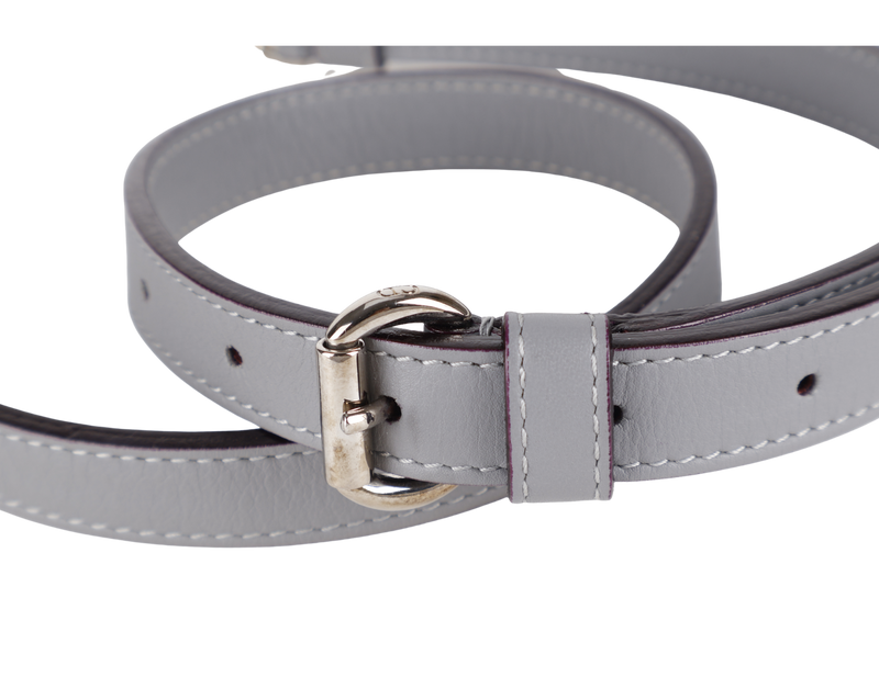 CHRISTIAN DIOR DIORISSIMO (09-MA-0134) CALFSKIN LEATHER PINK GREY WITH STRAPS, CARD, DUST COVER AND BOX
