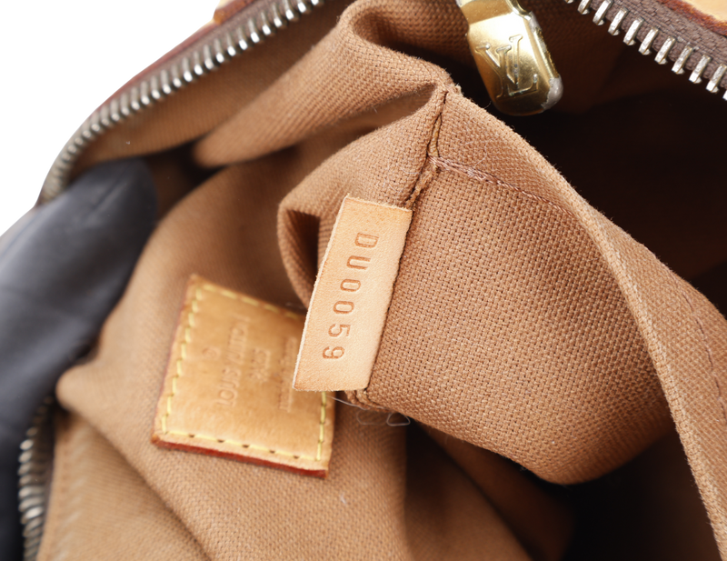 LOUIS VUITTON ODEON MONOGRAM CANVAS GOLD HARDWARE WITH STRAPS AND DUST COVER