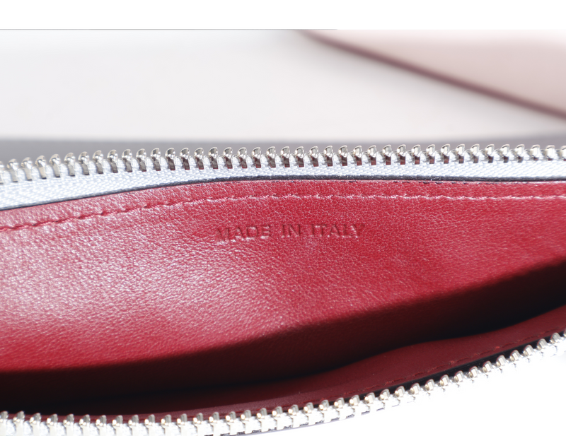 CHRISTIAN DIOR DIORISSIMO (09-MA-0134) CALFSKIN LEATHER PINK GREY WITH STRAPS, CARD, DUST COVER AND BOX