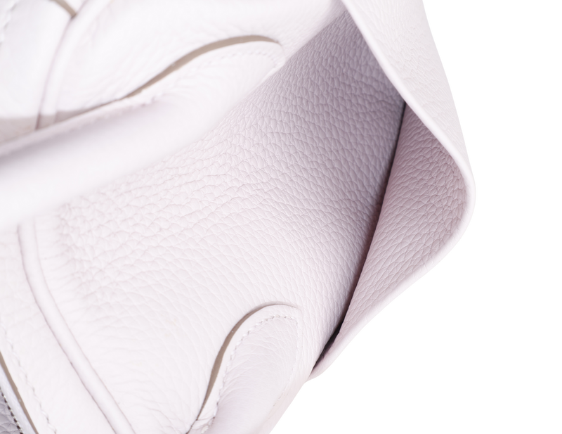 HERMES LINDY 26 [STAMP W (YEAR 2024)] MAUVE PALE CLEMENCE LEATHER SILVER HARDWARE WITH DUST COVER