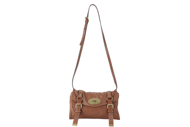 MULBERRY ALEXA CROSSBODY BAG BROWN 997568 WITH DUST COVER