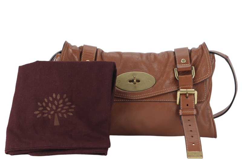 MULBERRY ALEXA CROSSBODY BAG BROWN 997568 WITH DUST COVER