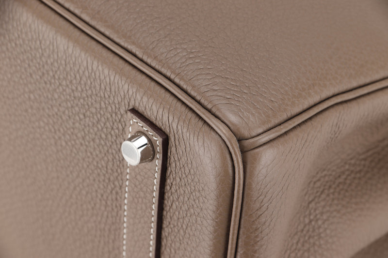 Hermès Superb & Rare Hermes Birkin handbag 35 cm in Togo leather Gray  Elephant, palladium silver metal trim Grey ref.649655 - Joli Closet