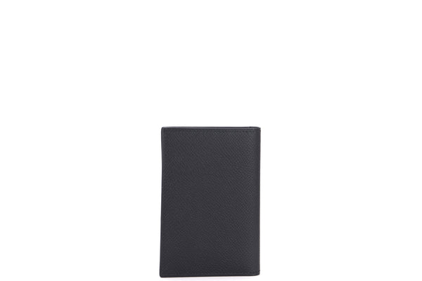 HERMES MC2 EUCLIDE CARD HOLDER (STAMP B) BLACK EPSOM LEATHER, WITH BOX