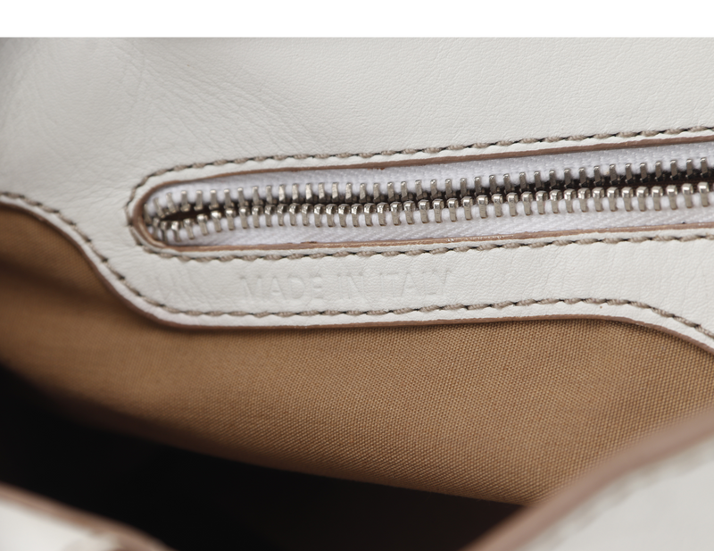 TOD'S CREAM WHITE LAMBSKIN SHOULDER TOTE BAG WITH DUST COVER