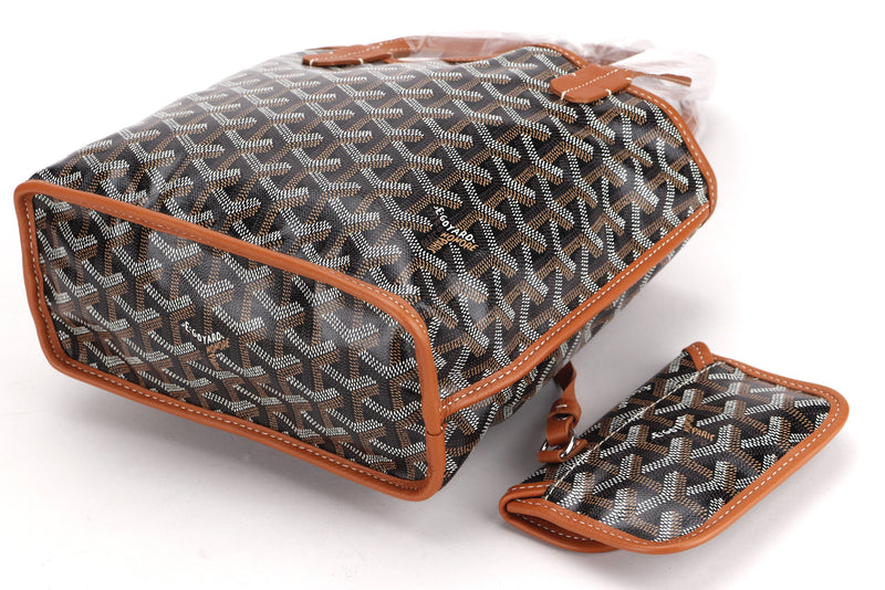 Anjou leather mini bag Goyard Brown in Leather - 24408744