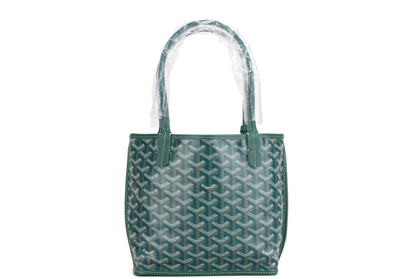 GOYARD ANJOU MINI BAG GREEN COLOR, WITH DUST COVER