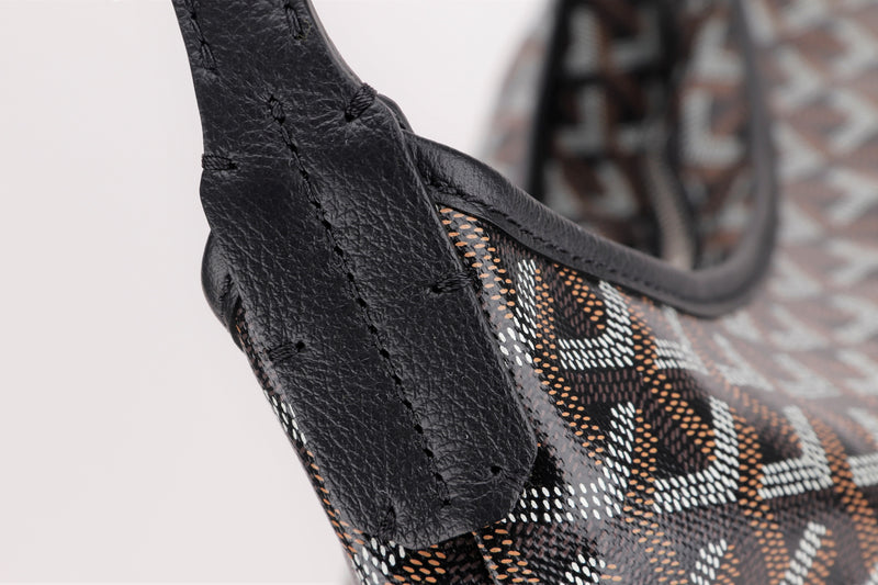 Goyard Black Goyardine & Brown Leather Steamer Bag – LuxuryPromise