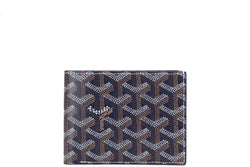 GOYARD VICTOIRE WALLET (APMVICTOIRE BCC-12) NAVY CANVAS & NAVY LEATHER, WITH BOX
