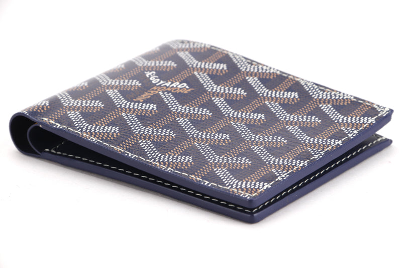 Goyard Navy Goyardine Long Bi-Fold Wallet – Designer Exchange Ltd