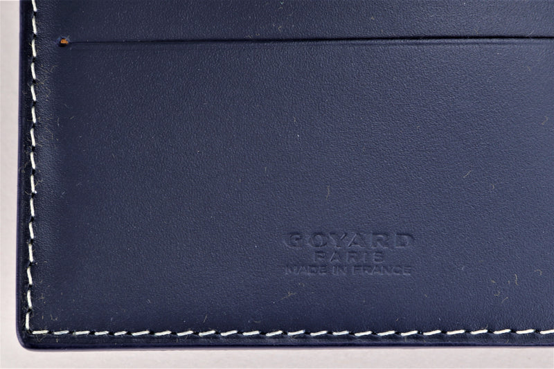 Goyard Slot Wallet Victoire Companion Goyardine Blue in Coated