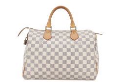 LOUIS VUITTON N41370 SPEEDY 30 DAMIER AZUR WITH LOCK ONLY NO KEY