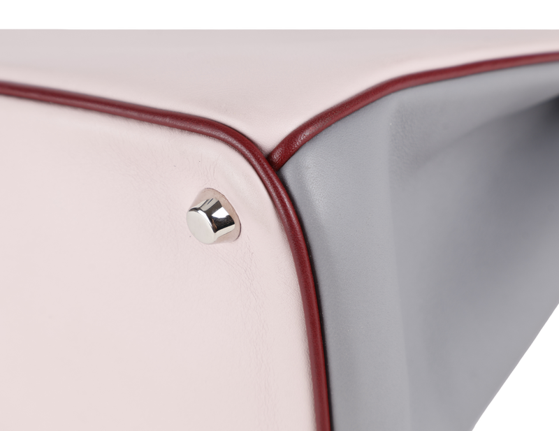 CHRISTIAN DIOR DIORISSIMO (09-MA-0134) CALFSKIN LEATHER PINK GREY WITH STRAPS, CARD, DUST COVER AND BOX