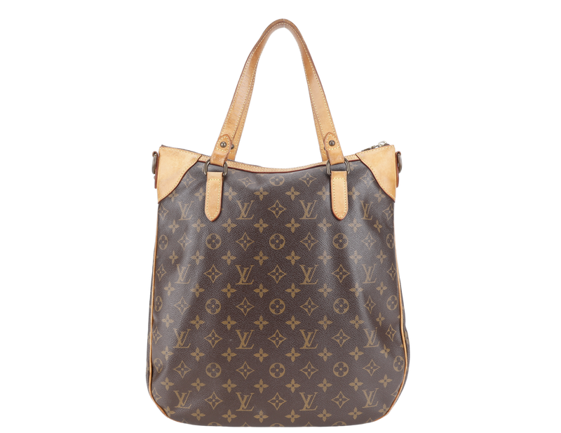 LOUIS VUITTON ODEON MONOGRAM CANVAS GOLD HARDWARE WITH STRAPS AND DUST COVER