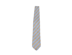 CANALI NECKTIES SKY BLUE AND YELLOW GOLD STRIPE