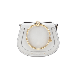 CHLOE NILE BRACELET SHOULDER BAG ETAIN CALF LEATHER GOLD HARDWARE WITH DUST COVER AND STRAPS