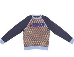 FENDI BLUE SWEATSHIRT SIZE S
