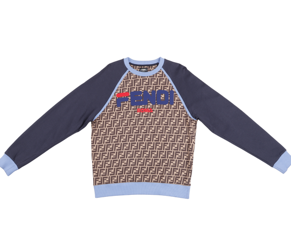 FENDI BLUE SWEATSHIRT SIZE S
