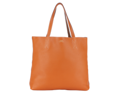 HERMES DOUBLE SENS TOTE 36 ORANGE GOLD TAURILLON CLEMENCE LEATHER STAMP Q SQUARE (2013) WITH DUST COVER