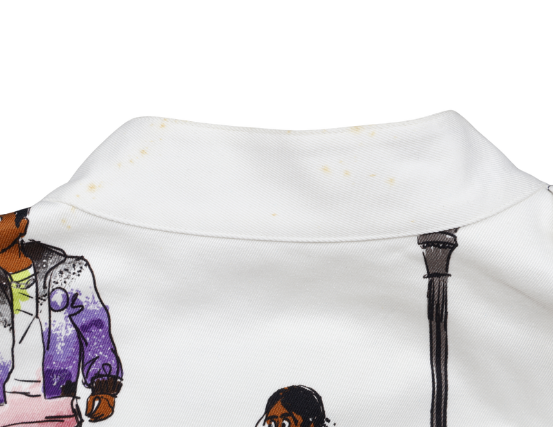 LOUIS VUITTON NEW WALKER BANDANA SHIRT WHITE SIZE S
