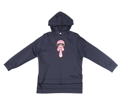 FENDI FELPA HOODIE BLACK SIZE 38