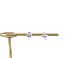 DIAMOND EARRINGS 18K WG 1.5G