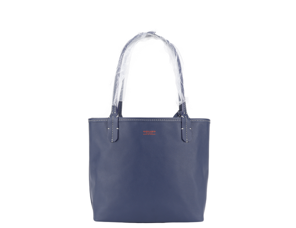 GOYARD MINI ANJOU NAVY BLUE GOYARDINE WITH POUCH WITH DUST COVER