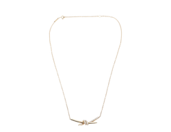 TIFFANY & CO KNOT PENDANT 18K WITH DIAMOND WITH BOX