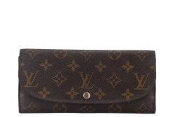 LOUIS VUITTON MONOGRAM PORTEFEUILLE LOUISE LONG WALLET (M60460) GOLD HARDWARE NO DUST COVER