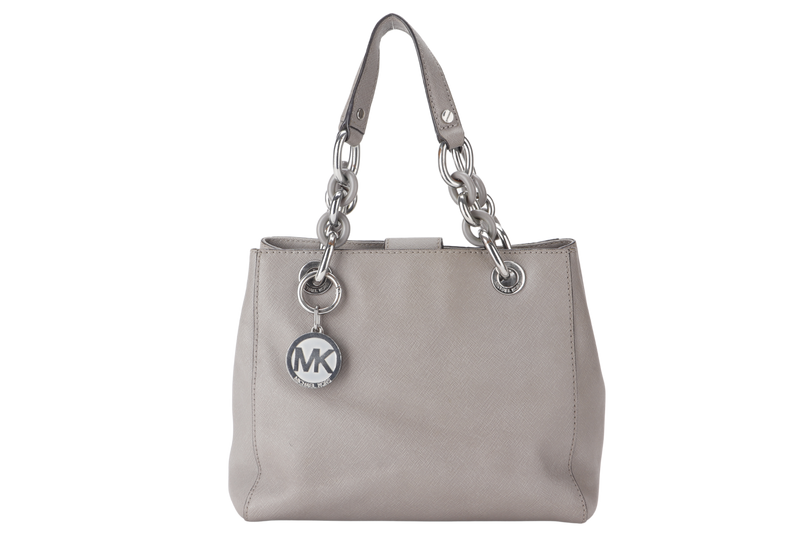 MICHAEL KORS SHOULDER BAG (AP-1507 30S5SCYS1L)GREY LEATHER WITH DUST COVER (NO LONG STRAP)