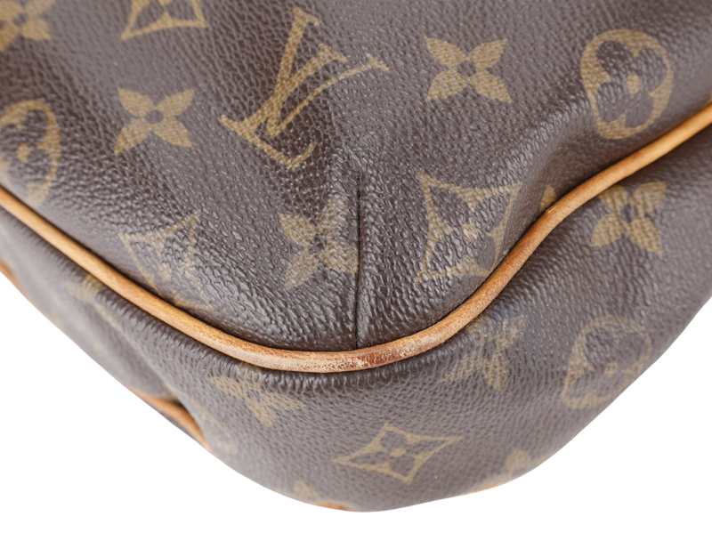 LOUIS VUITTON ODEON MONOGRAM CANVAS GOLD HARDWARE WITH STRAPS AND DUST COVER