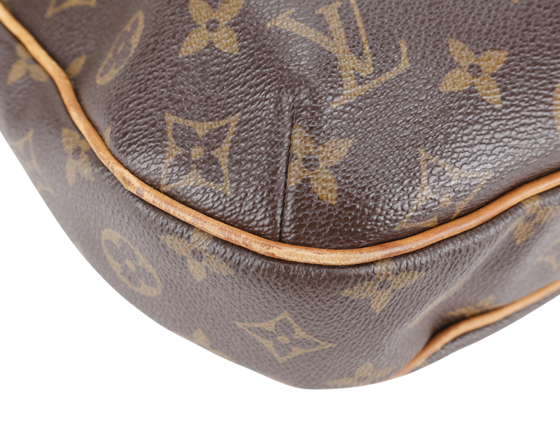 LOUIS VUITTON ODEON MONOGRAM CANVAS GOLD HARDWARE WITH STRAPS AND DUST COVER