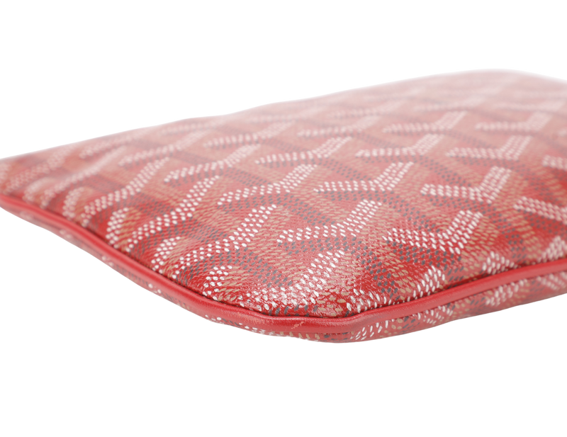GOYARD SENAT PM POUCH RED COLOR NO DUST COVER