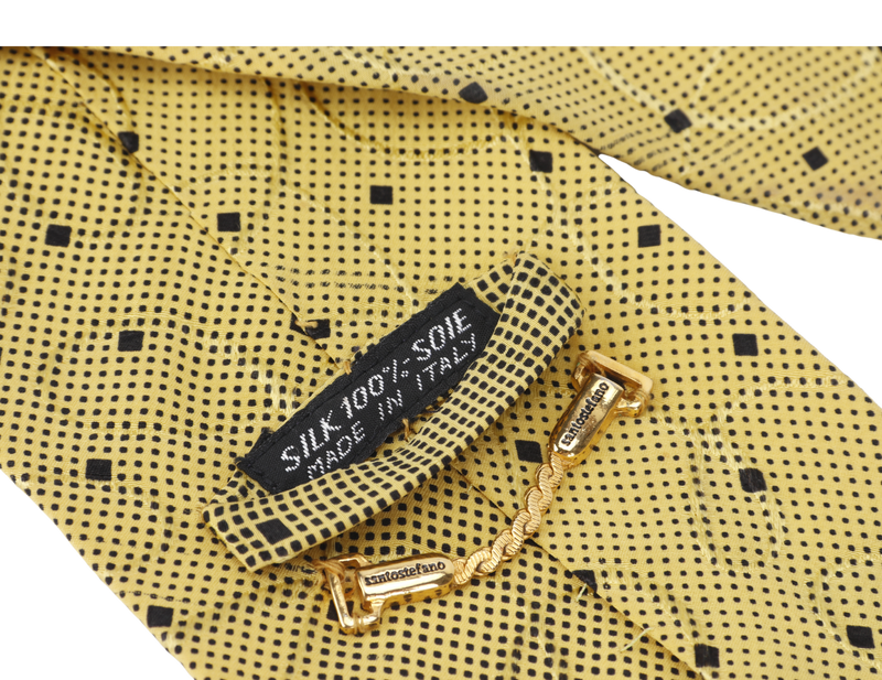 SANTO STEFANO NECTIES YELLOW WITH BLACK SMALL SQUARE