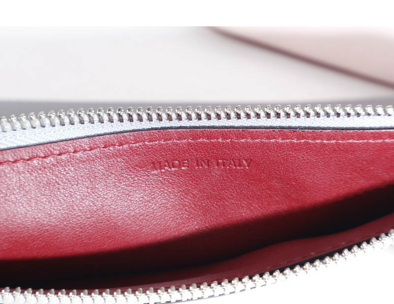 CHRISTIAN DIOR DIORISSIMO (09-MA-0134) CALFSKIN LEATHER PINK GREY WITH STRAPS, CARD, DUST COVER AND BOX