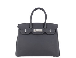 HERMES BIRKIN 30 TOGO BLACK STAMP K (YEAR 2025) SILVER HARDWARE WITH KEYS & LOCK, DUST COVER, BOX AND PAPER BAG