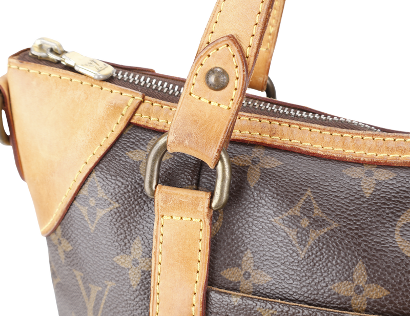 LOUIS VUITTON ODEON MONOGRAM CANVAS GOLD HARDWARE WITH STRAPS AND DUST COVER