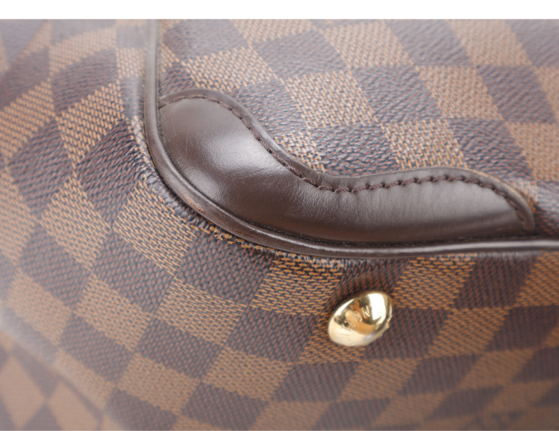 LOUIS VUITTON N41117 VERONA PM DAMIER EBENE CANVAS GOLD HARDWARE WITH LOCK & KEYS