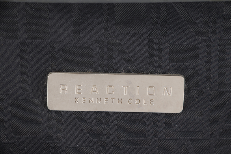 KENNETH COLE BLACK REACTION MONOGRAM ROLLER LUGGAGE BAG NO DUST COVER