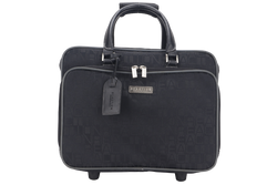 KENNETH COLE BLACK REACTION MONOGRAM ROLLER LUGGAGE BAG NO DUST COVER