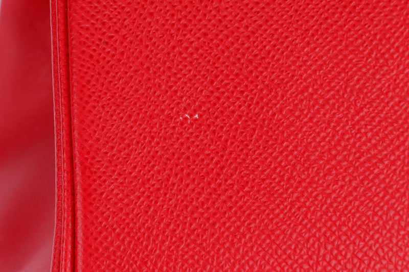 Hermes Birkin 30, Stamp Q, Rouge Casaque Color, Epsom Leather, Gold Hardware, with Dust Cover