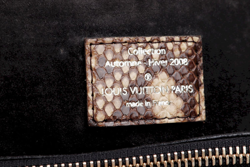 louis vuitton m45935 handle soft trunk (l6408005007434) monogram macassar,  coated canvas, cowhide leather trim matte black hardware, with strap, dust  cover & box