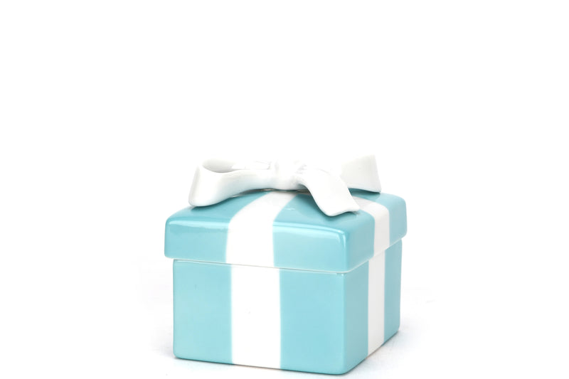 tiffany porcelain gift box trinket box, with box - Main Image