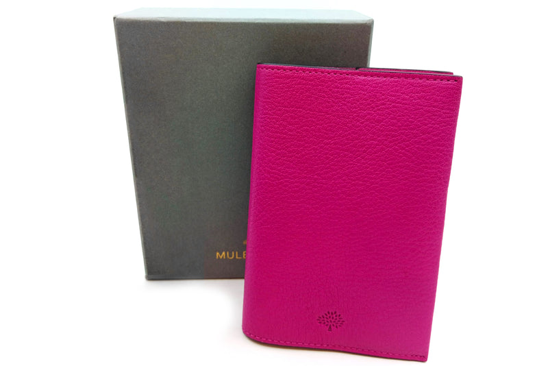 MULBERRY LEATHER PASSPORT HOLDER PINK COLOR LEATHER, WITH BOX