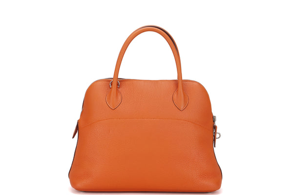 HERMES BOLIDE 31 (STAMP M (2009)) FEU COLOR CLEMENCE LEATHER, WITH KEYS ...