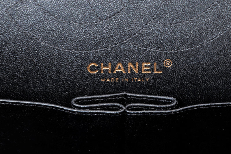 CHANEL REISSUE (1920xxxx) W27.5CM MEDIUM BLACK CAVIAR GOLD HARDWARE, WITH CARD, DUST COVER & BOX