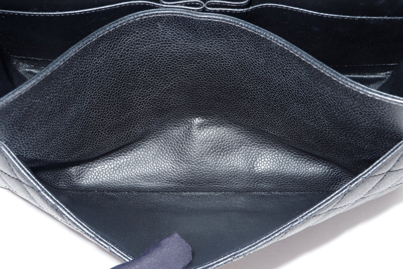 CHANEL REISSUE (1920xxxx) W27.5CM MEDIUM BLACK CAVIAR GOLD HARDWARE, WITH CARD, DUST COVER & BOX