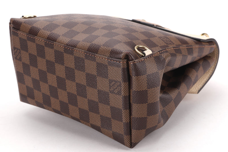 LOUIS VUITTON DAMIER EBENE X CREME CLAPTON BACKPACK N42259 (SR3168), WITH DUST COVER & BOX