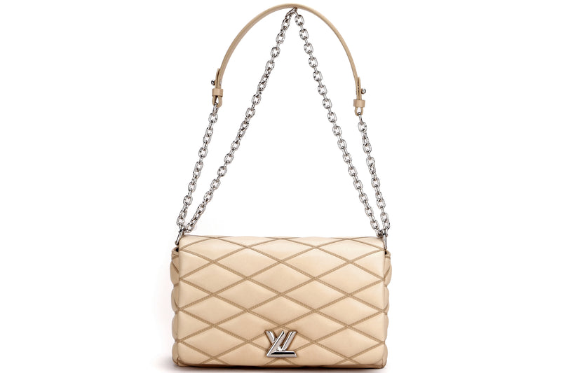 Louis Vuitton Black Quilted Vernis GO-14 Malletage PM Bag